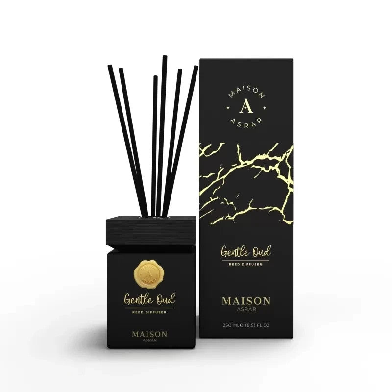 Gentle Oud | Reed Diffuser with Sticks 250ml | By Maison Asrar