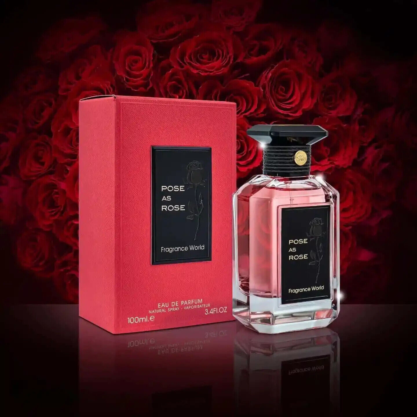 Pose As rose | Eau De Parfum 100ml | By Fragrance World