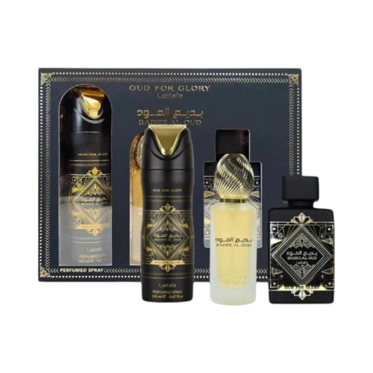 Bade’e Al Oud (Oud for Glory) Gift Set by Lattafa