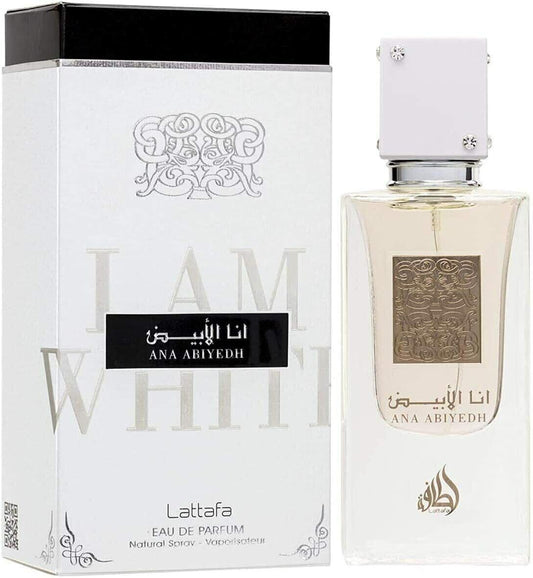 Ana Abiyedh (I am White) | Unisex Eau De Parfum 60ml | By Lattafa