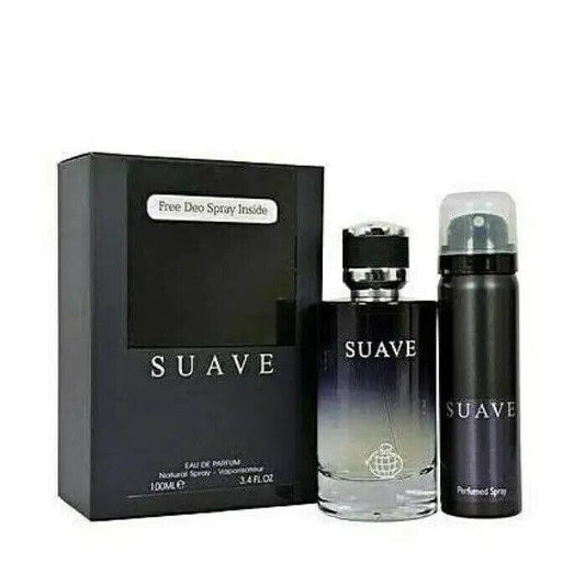 عطر Suave مع مزيل عرق مجاني | ماء عطر 100 مل | من Fragrance World - رائحة مذهلة