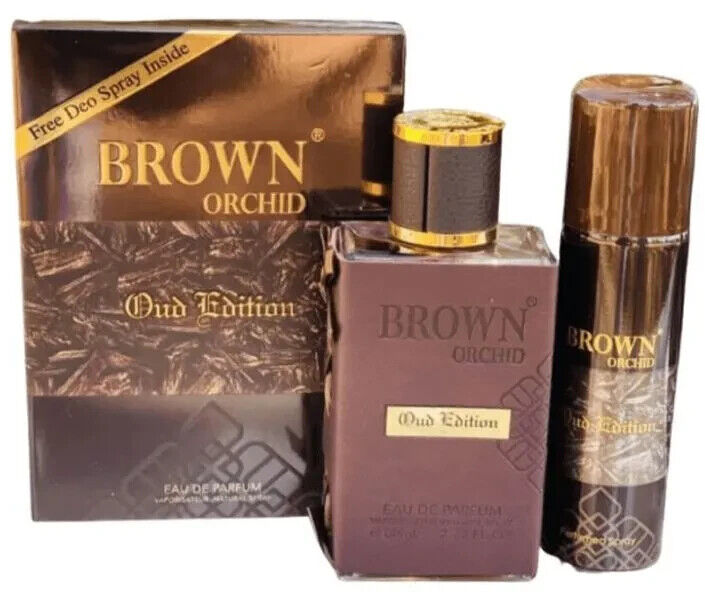 Brown Orchid Oud Edition with Deo | Eau De Parfum 80ml | By Fragrance World