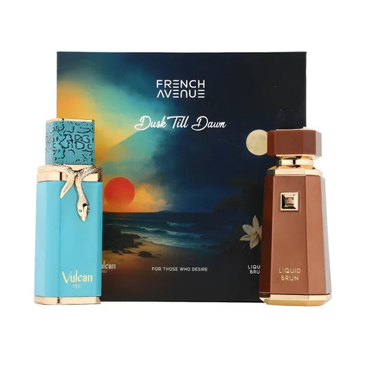 Dusk Till Dawn Set | Vulcan Feu & Liquid Brun | EDP 2x 100ml | By French Avenue