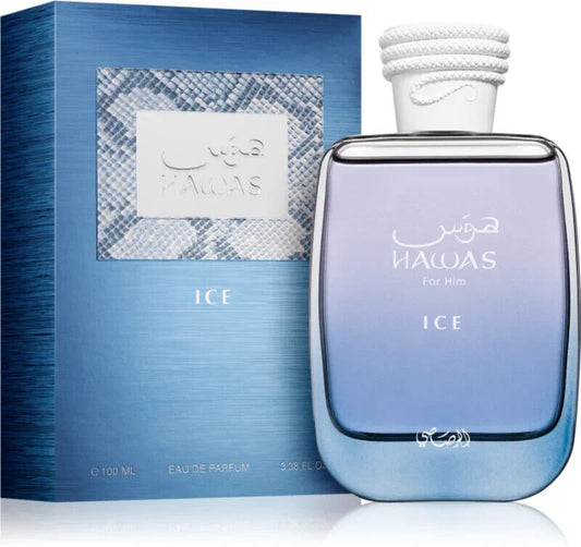 Hawas Ice For Him | Eau De Parfum 100ml | By Rasasi - Amazing Scent